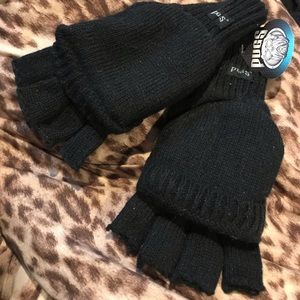 Pugs Open Finger Gloves/Mittens